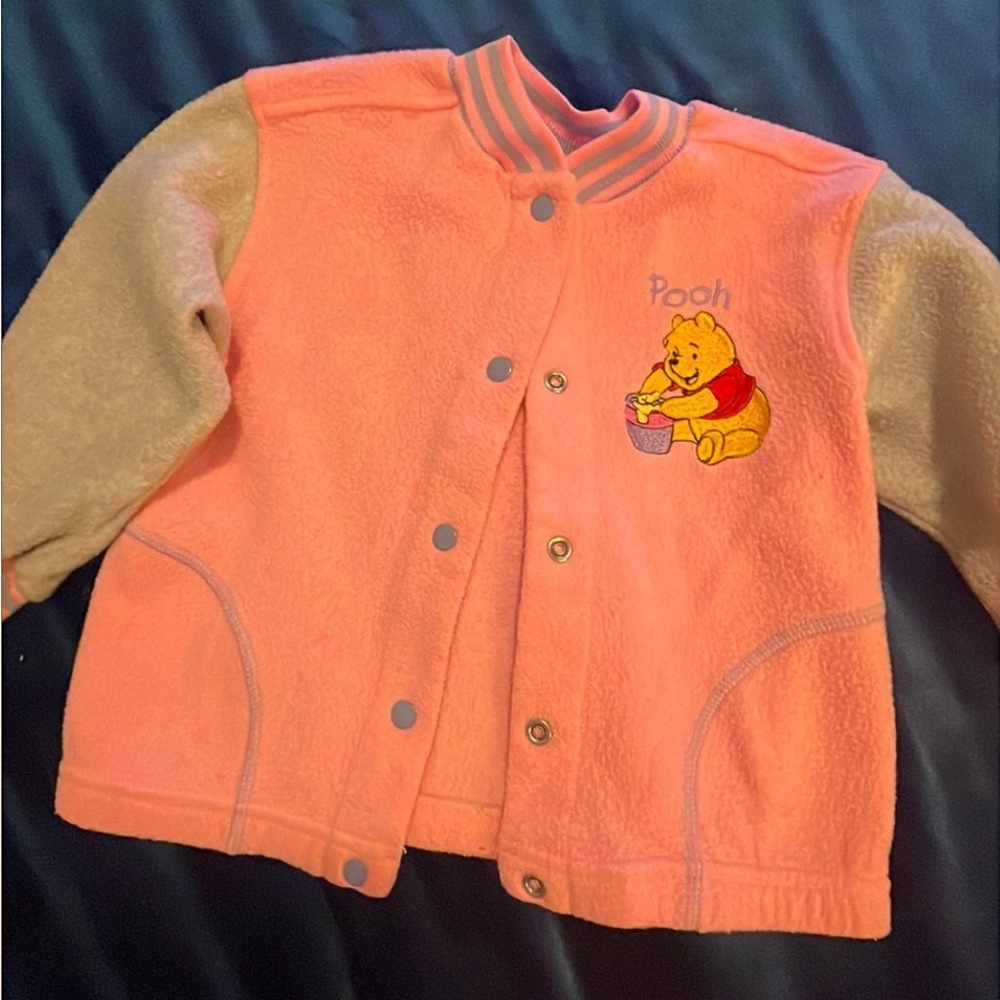 Disney Pooh Pink and Gray Kids Jacket